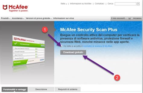mcafee scansione online.